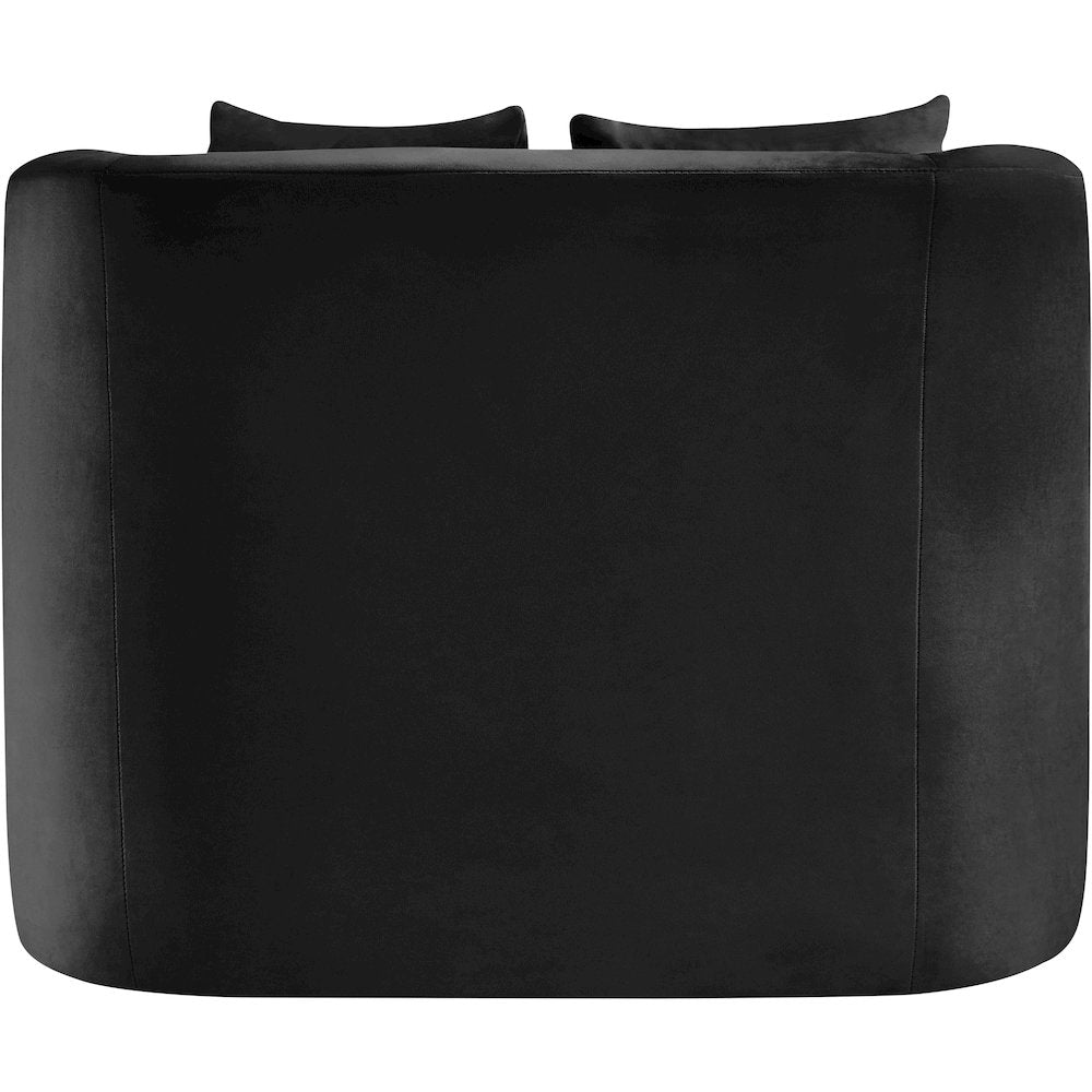 Alder Black Velvet Chair