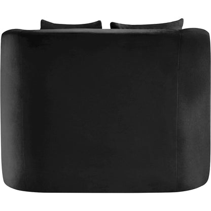 Alder Black Velvet Chair