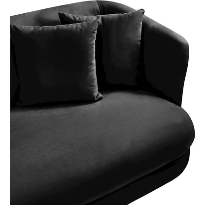 Alder Black Velvet Chair