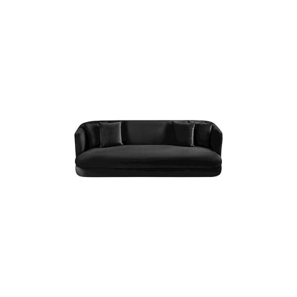 Alder Black Velvet Sofa