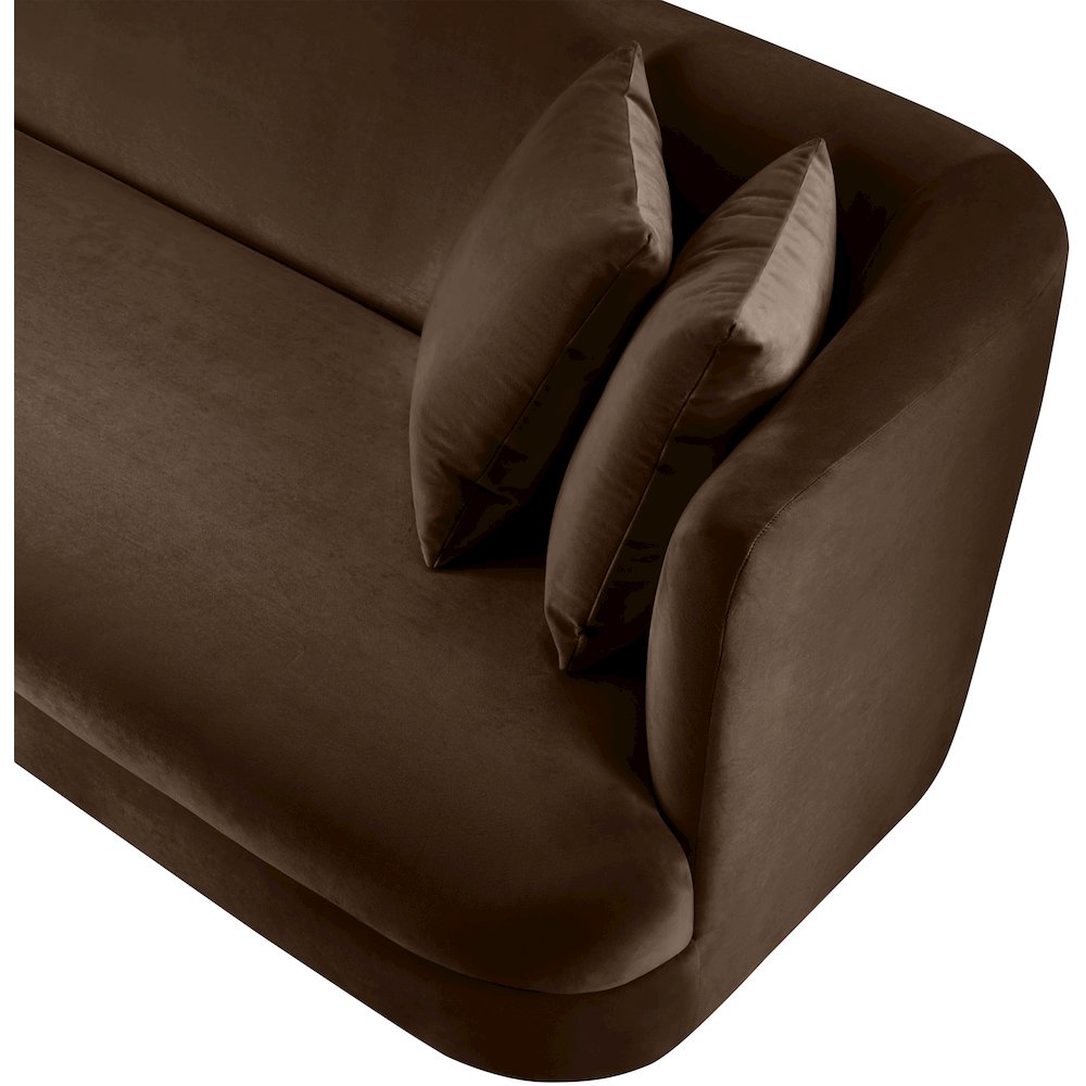 Alder Brown Velvet Chair