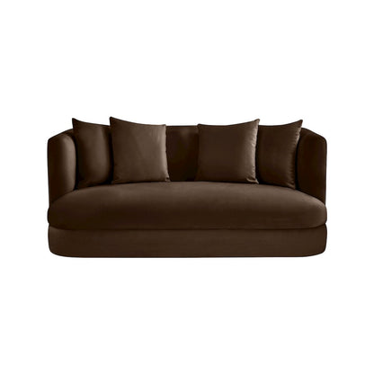 Alder Brown Velvet Loveseat