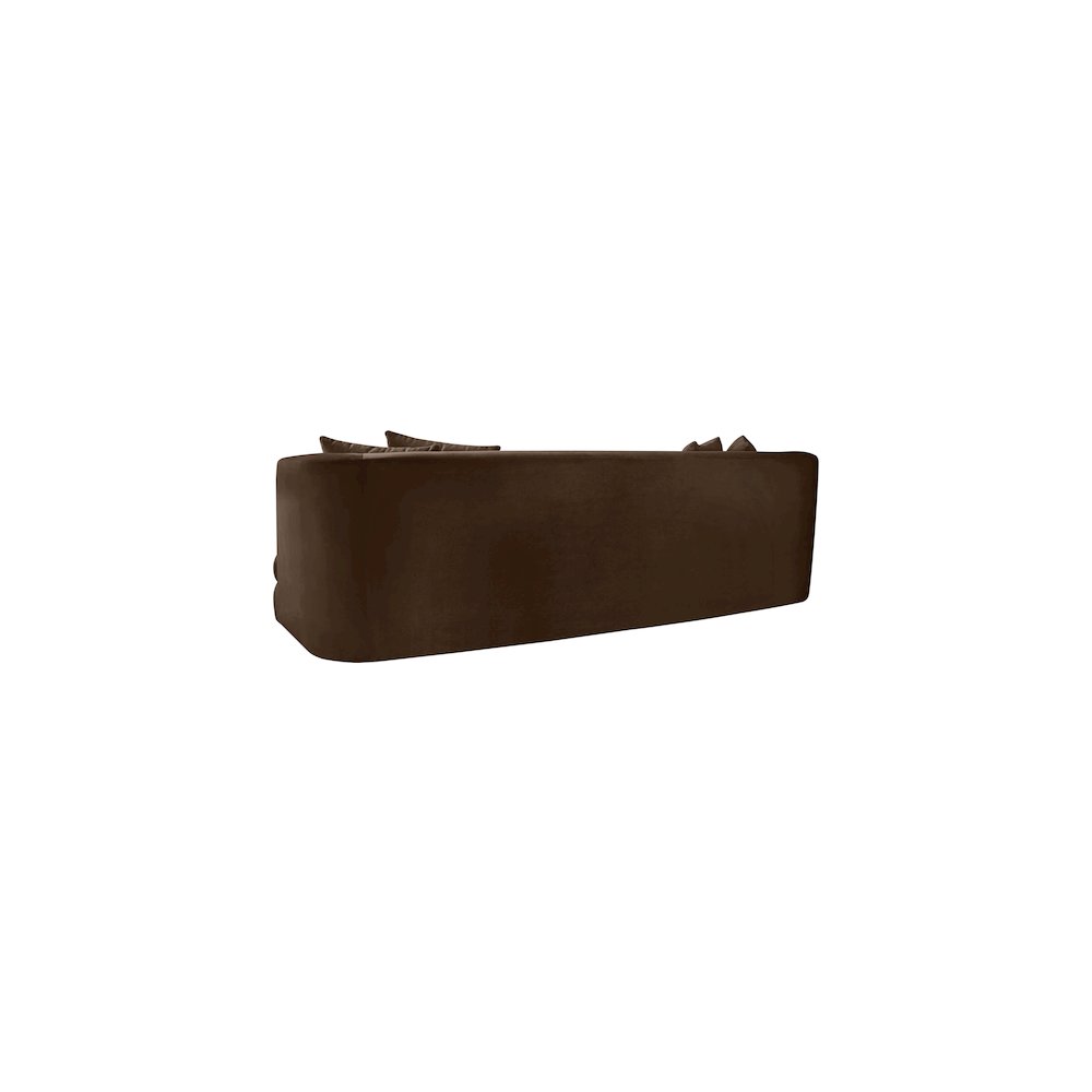 Alder Brown Velvet Sofa