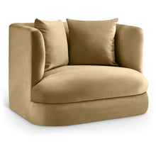 Alder Camel Velvet Chair
