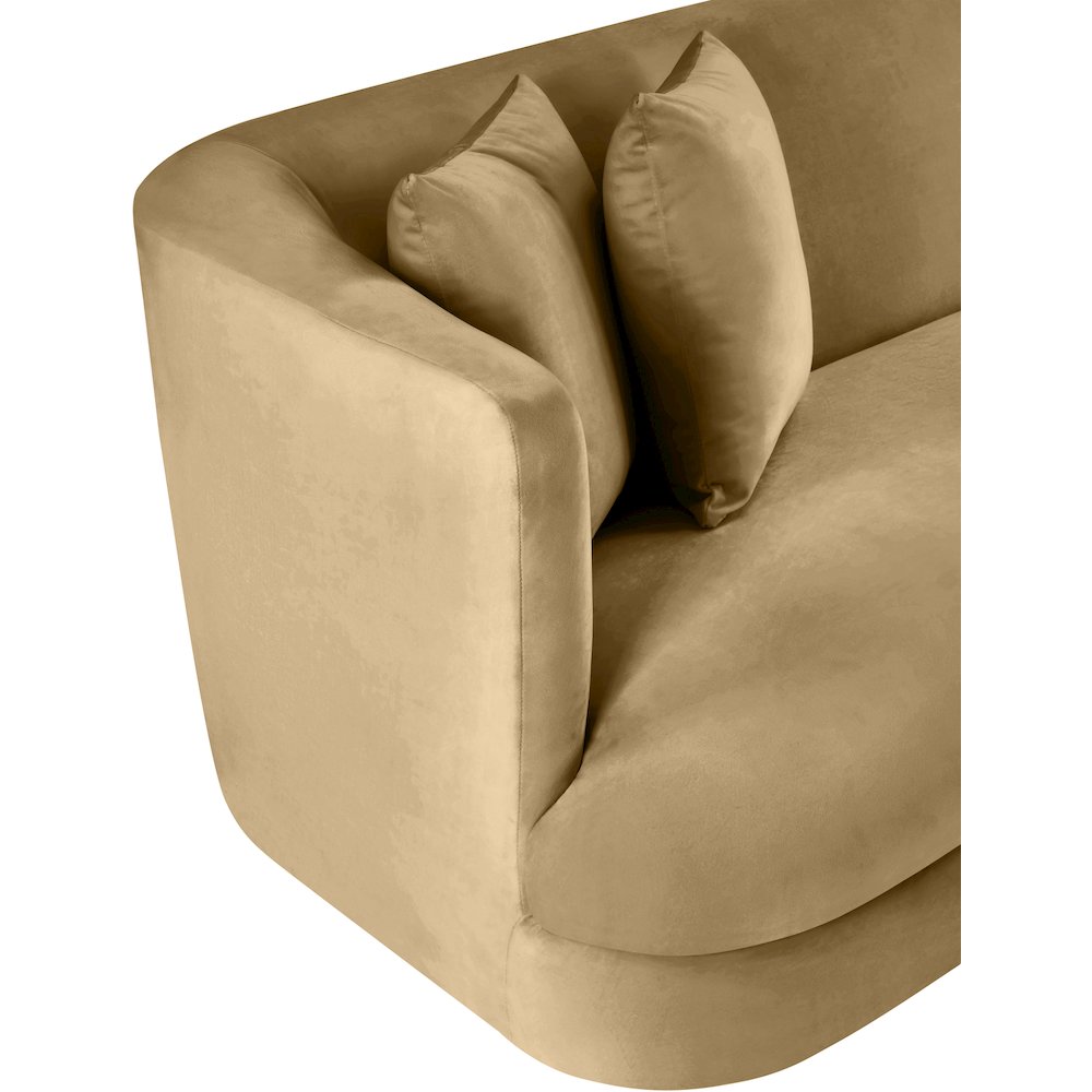 Alder Camel Velvet Chair