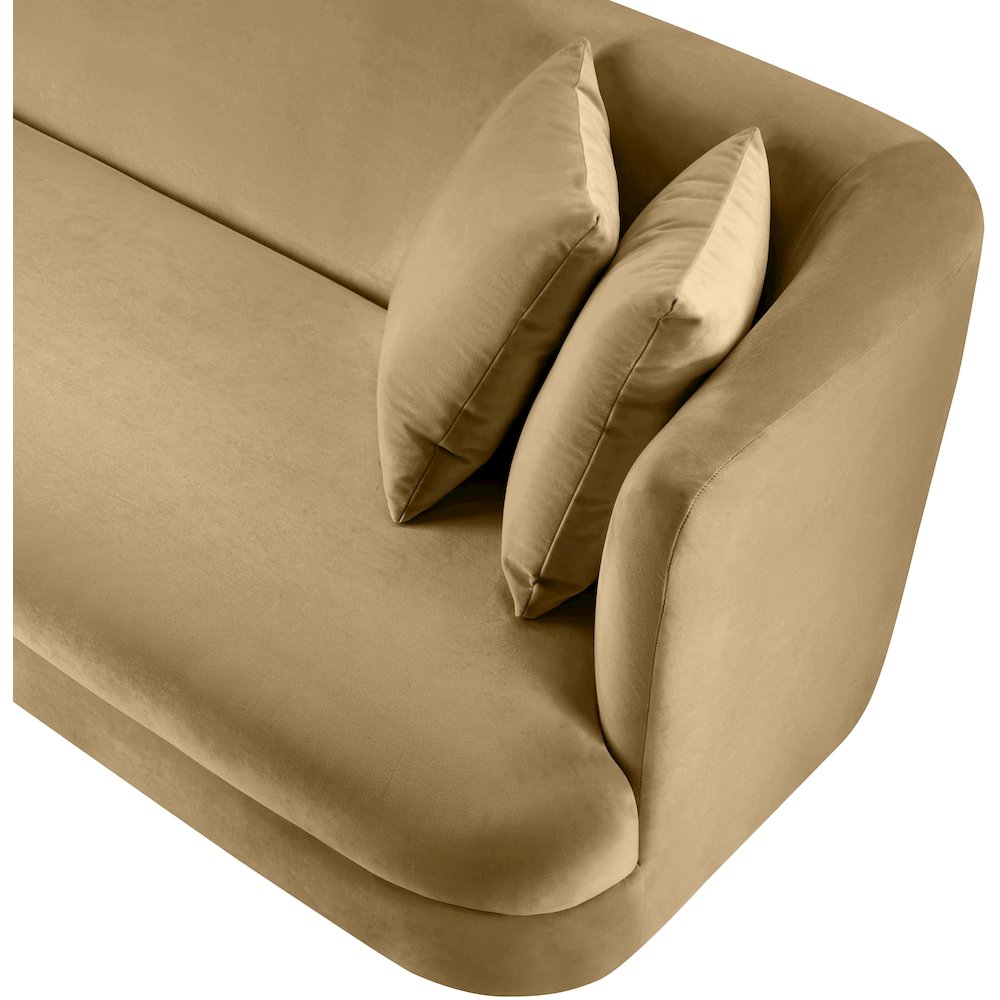 Alder Camel Velvet Chair