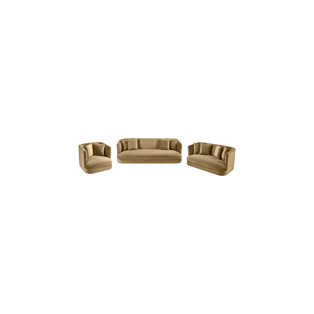 Alder Camel Velvet Chair