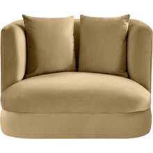 Alder Camel Velvet Chair