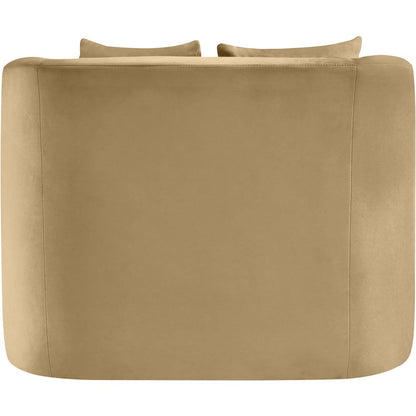 Alder Camel Velvet Chair