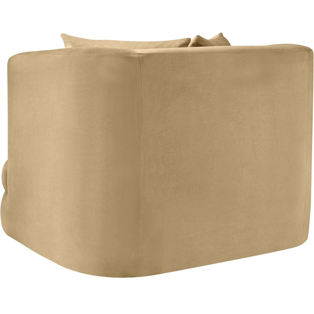 Alder Camel Velvet Chair