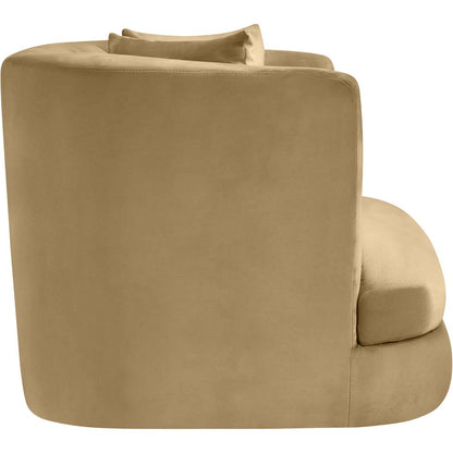 Alder Camel Velvet Chair