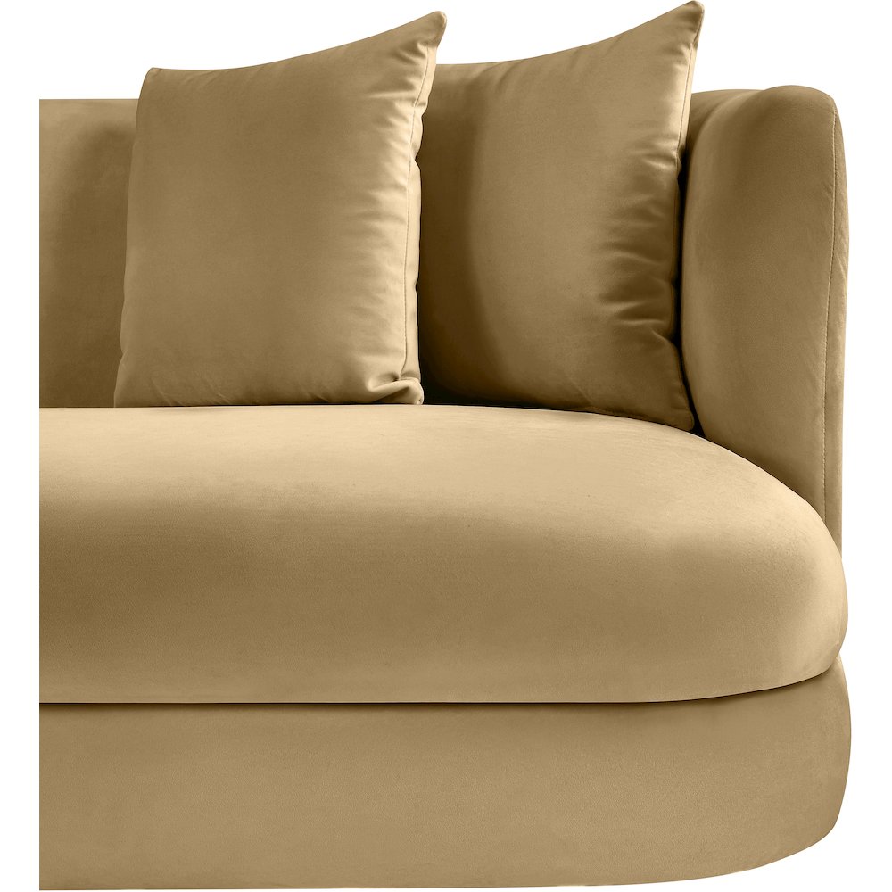 Alder Camel Velvet Chair