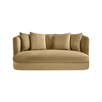 Alder Camel Velvet Loveseat