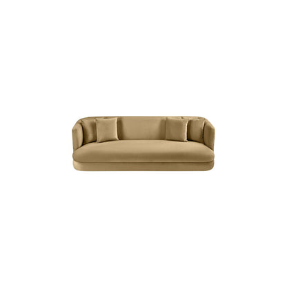 Alder Camel Velvet Sofa