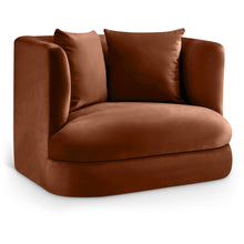 Alder Cognac Velvet Chair