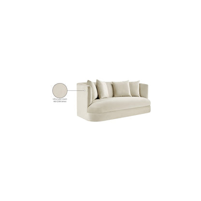 Alder Cream Velvet Loveseat