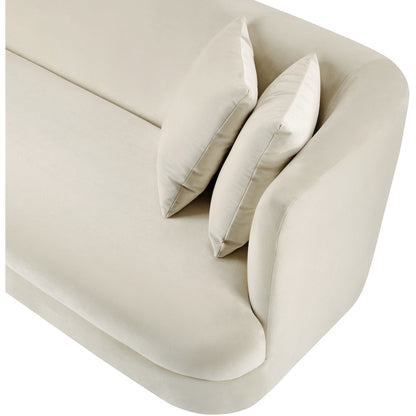 Alder Cream Velvet Loveseat