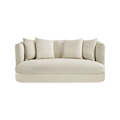 Alder Cream Velvet Loveseat