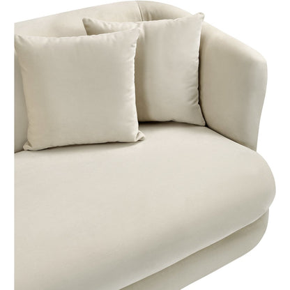 Alder Cream Velvet Sofa