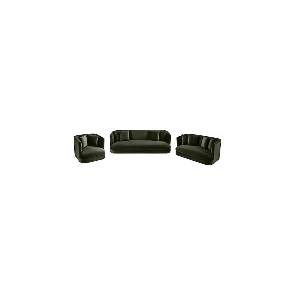 Alder Green Velvet Chair