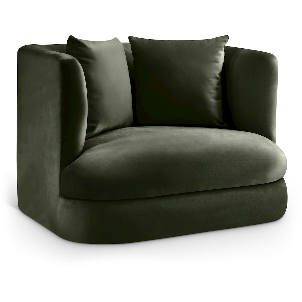 Alder Green Velvet Chair