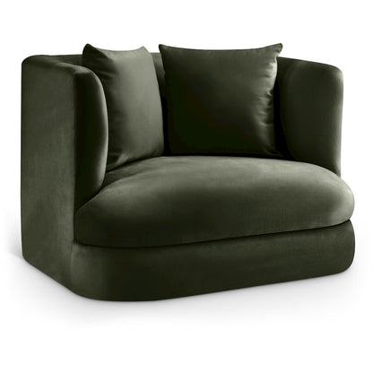 Alder Green Velvet Chair