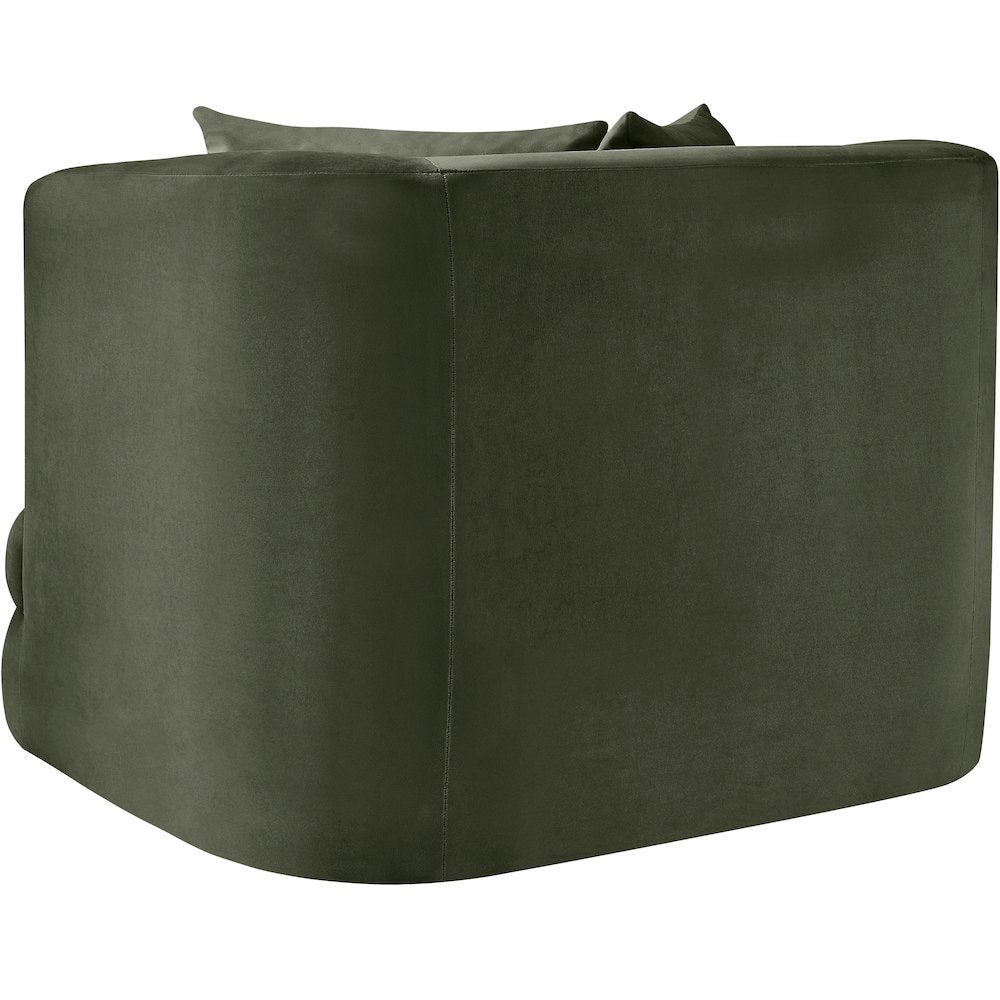 Alder Green Velvet Chair