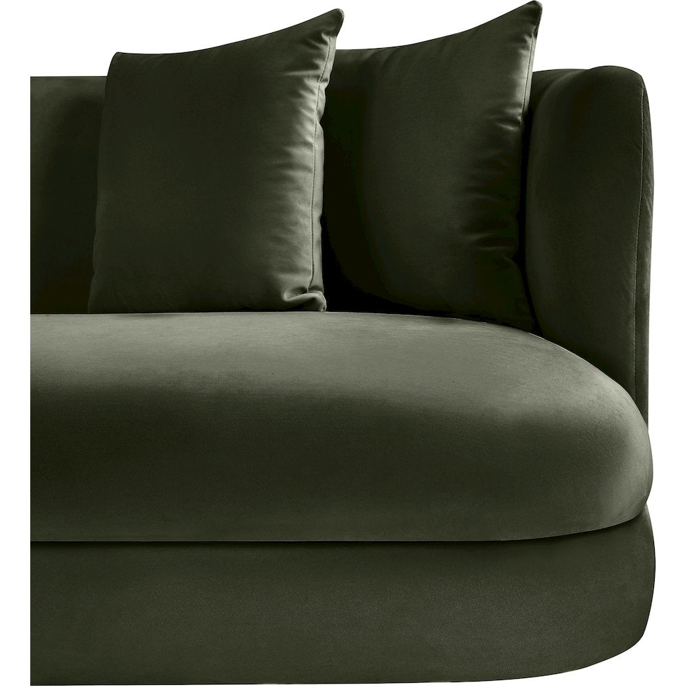 Alder Green Velvet Chair