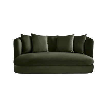 Alder Green Velvet Loveseat