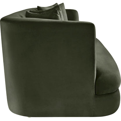 Alder Green Velvet Sofa