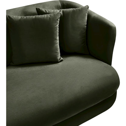 Alder Green Velvet Sofa