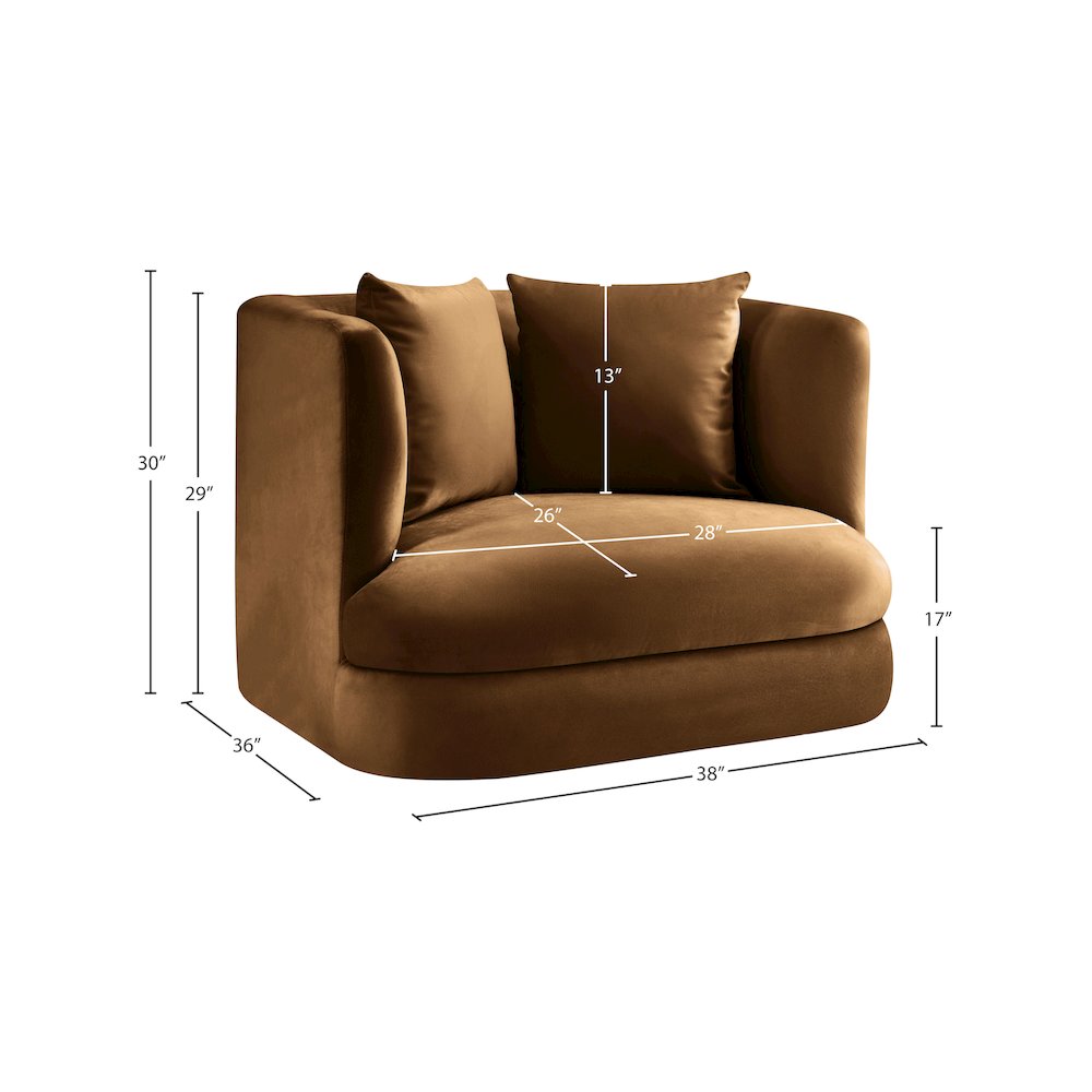Alder Saddle Velvet Chair