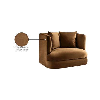 Alder Saddle Velvet Chair