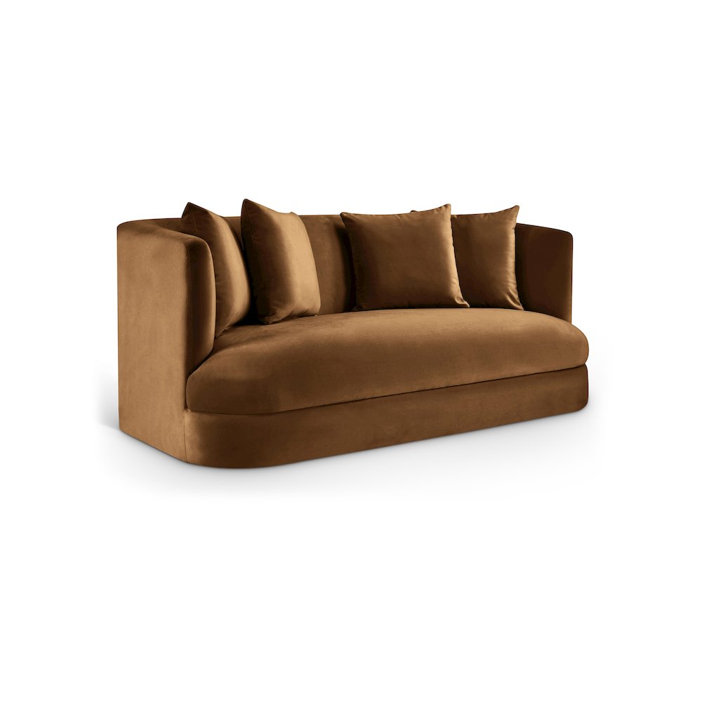 Alder Saddle Velvet Loveseat