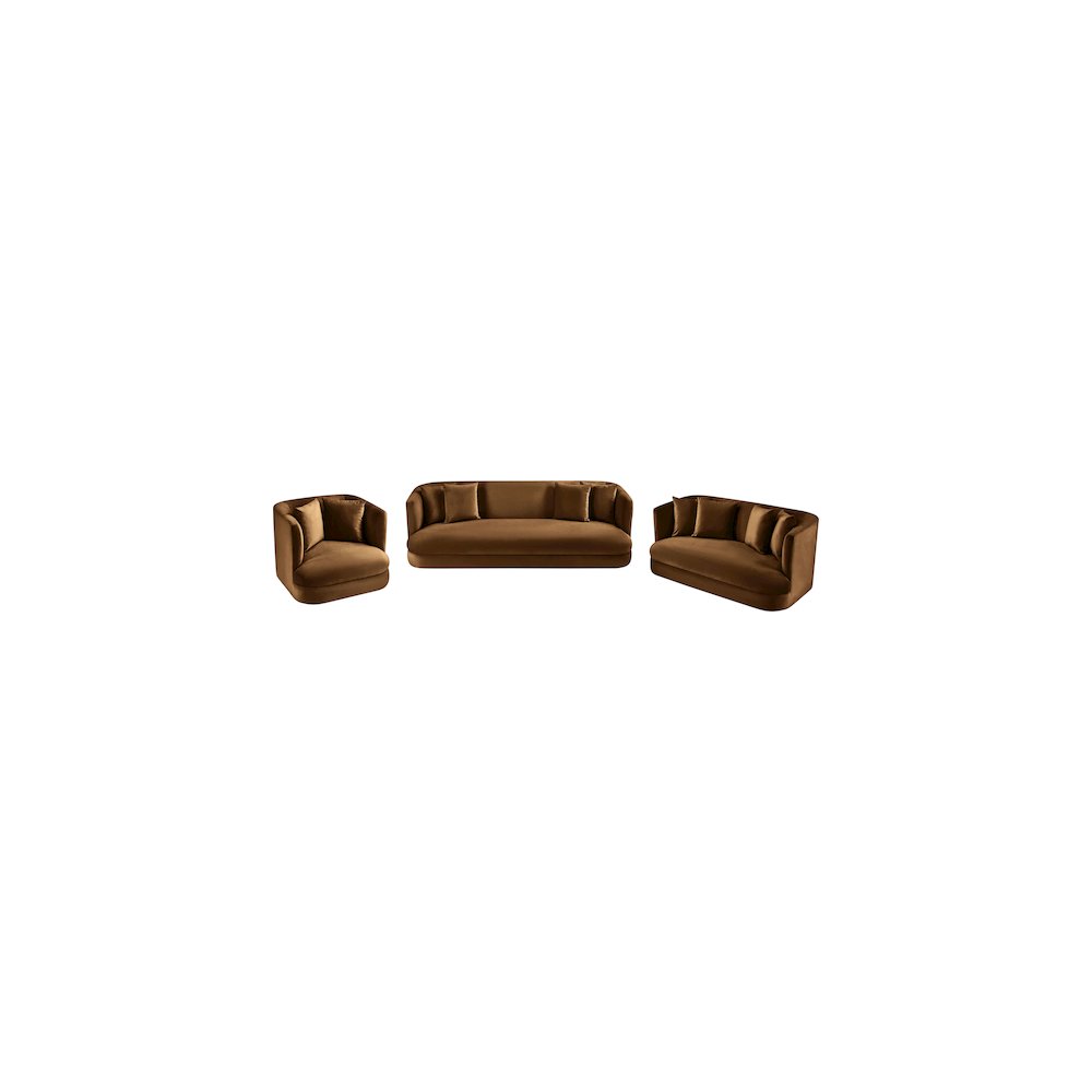 Alder Saddle Velvet Loveseat
