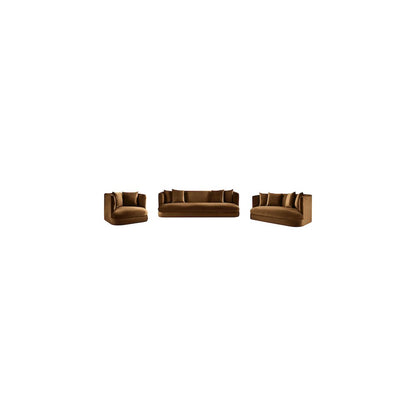 Alder Saddle Velvet Loveseat