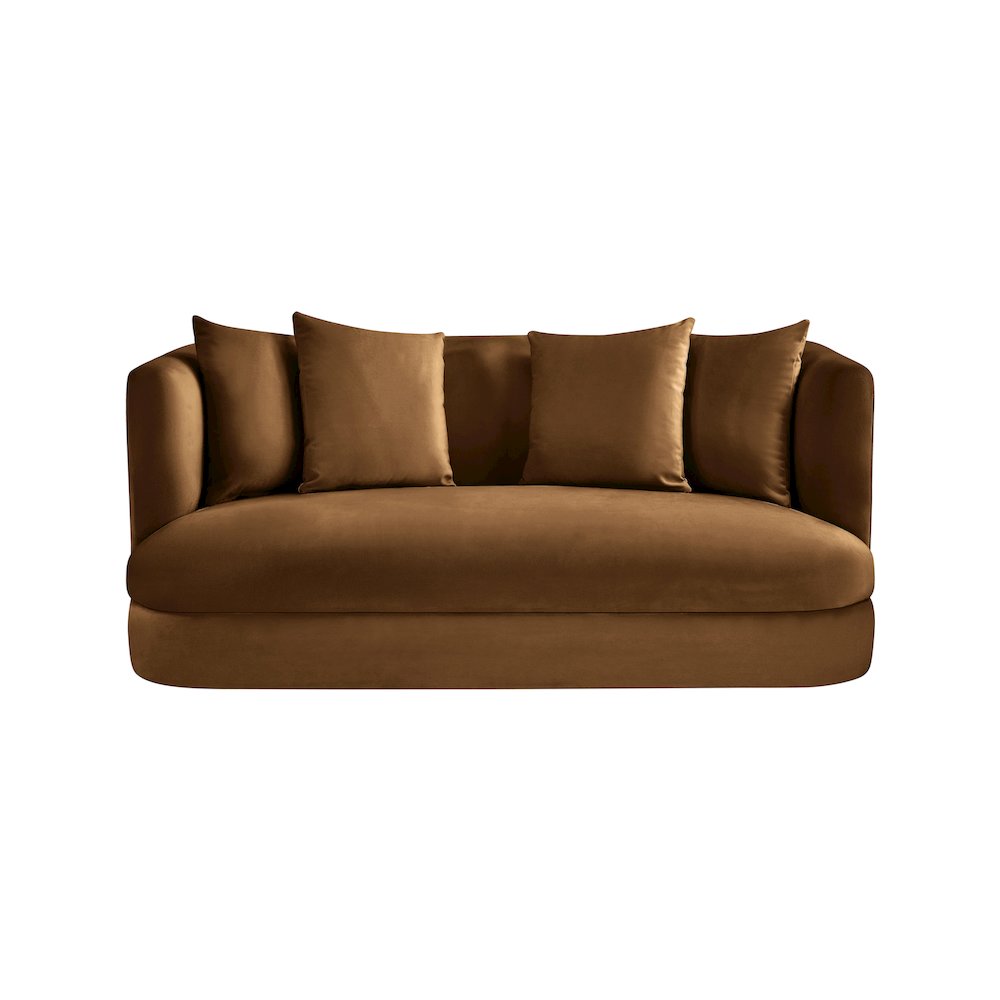 Alder Saddle Velvet Loveseat