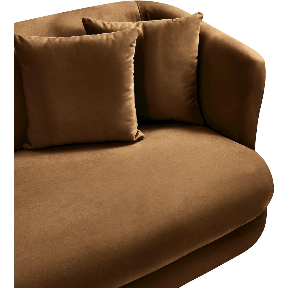 Alder Saddle Velvet Loveseat