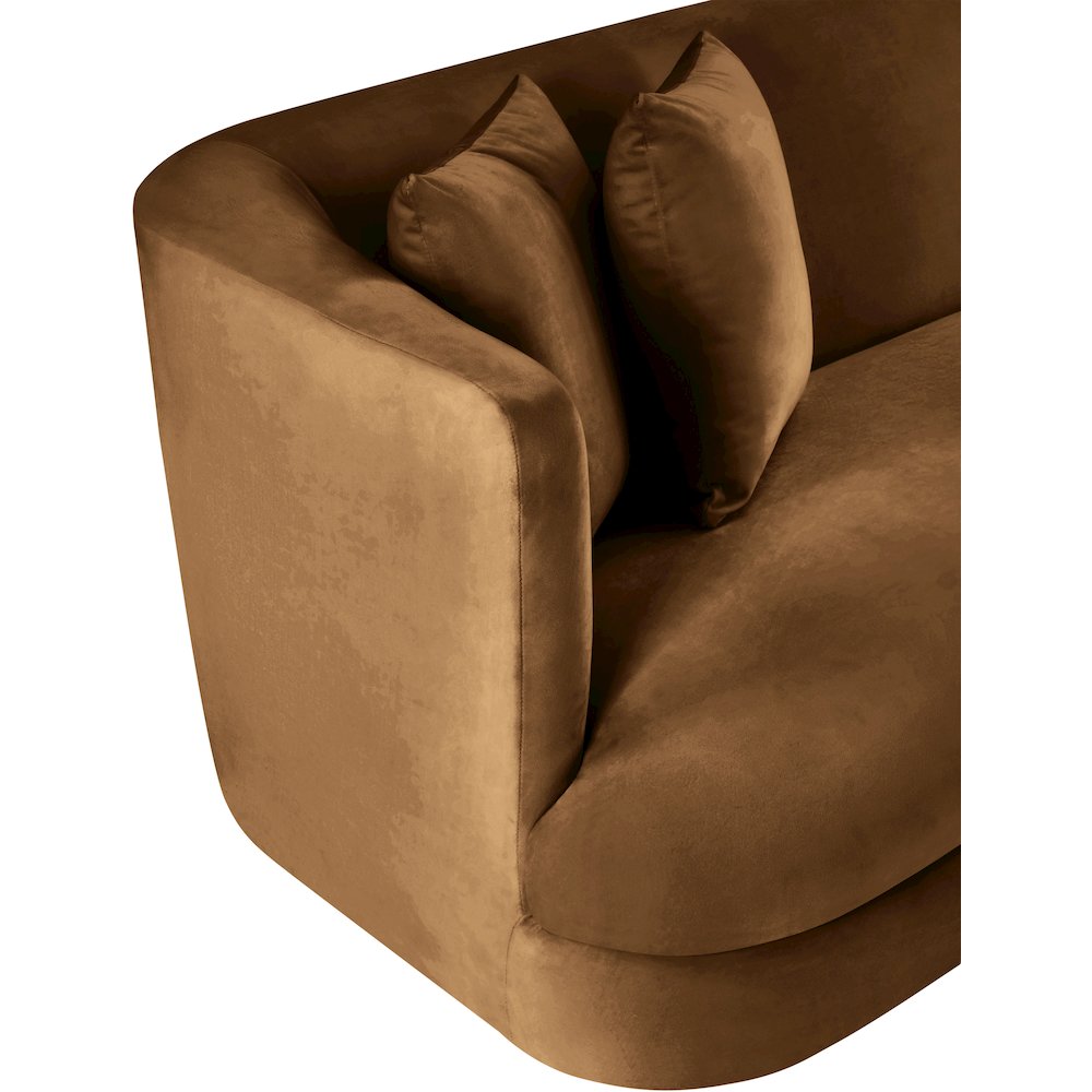 Alder Saddle Velvet Sofa