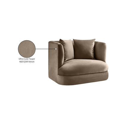 Alder Taupe Velvet Chair