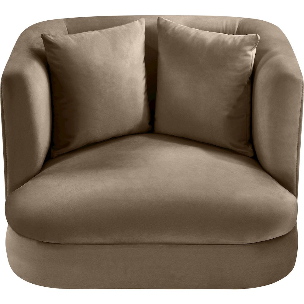 Alder Taupe Velvet Chair
