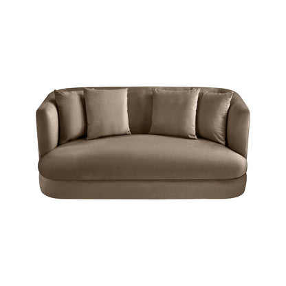 Alder Taupe Velvet Loveseat