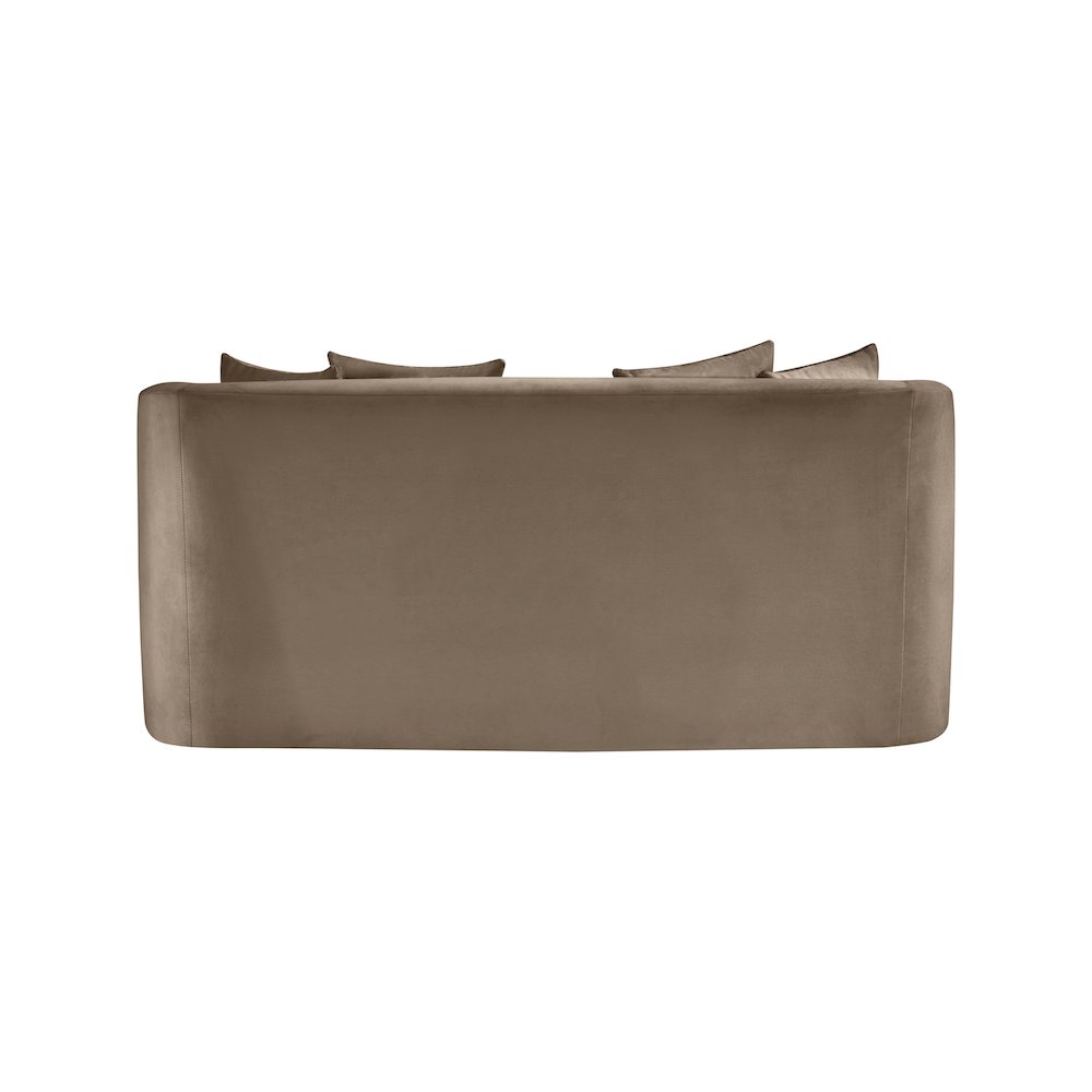 Alder Taupe Velvet Loveseat