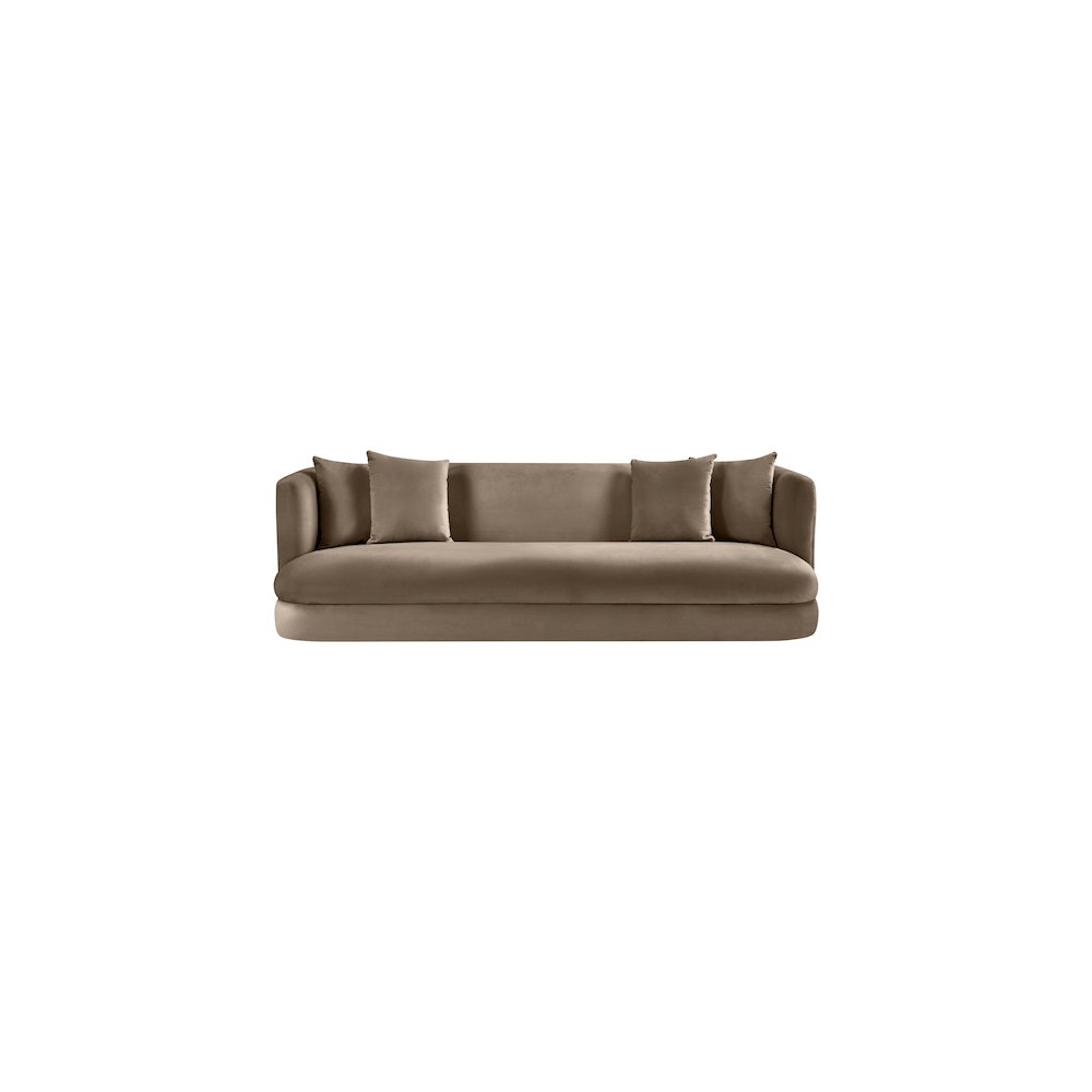 Alder Taupe Velvet Sofa