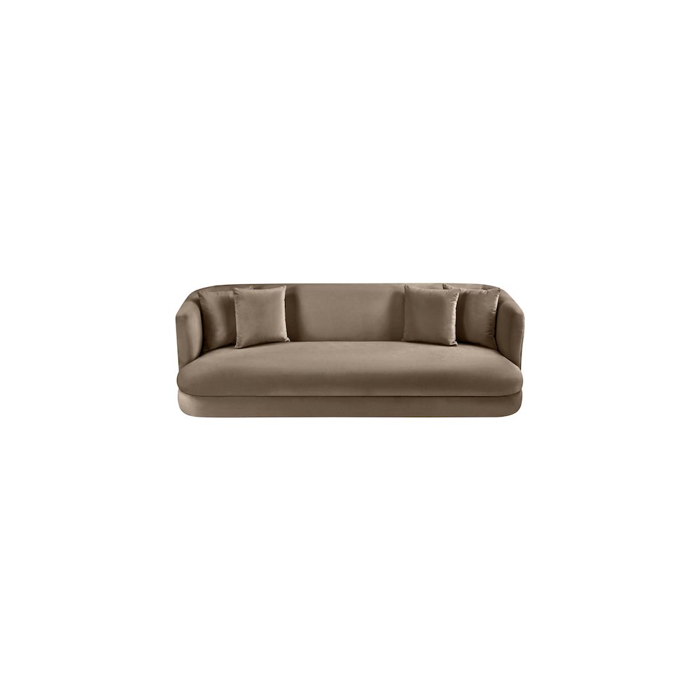 Alder Taupe Velvet Sofa