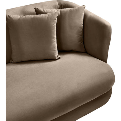 Alder Taupe Velvet Sofa