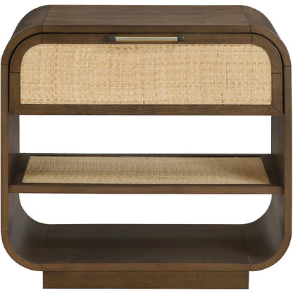 Windsor Brown Solid Wood Nightstand
