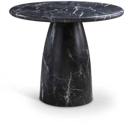 Cosenza Black 36" Marble Finish Concrete Dining Table