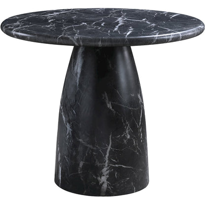 Cosenza Black 36" Marble Finish Concrete Dining Table