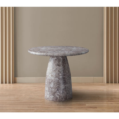 Cosenza Brown 36" Marble Finish Concrete Dining Table